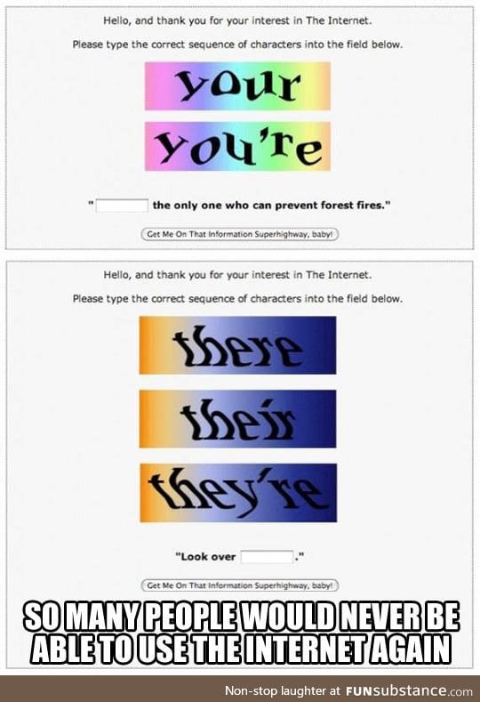 A simple test for everyone who starts using the internet