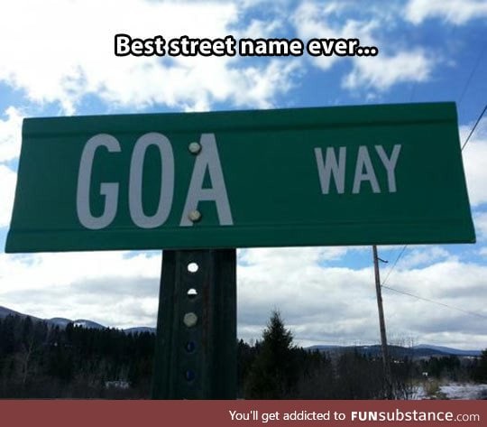 Peculiar street name