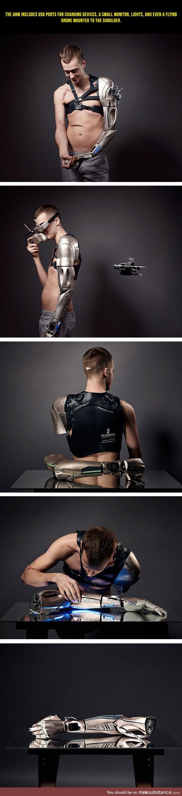 Amputee gamer gets metal gear solid inspired prosthetic arm