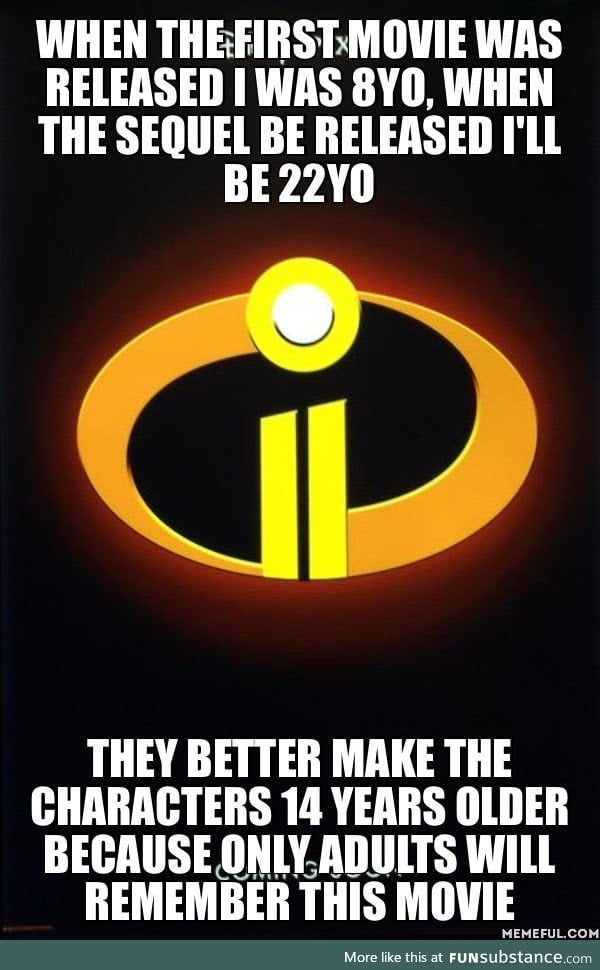 If the Incredibles 2 is for the same generation of the first movie