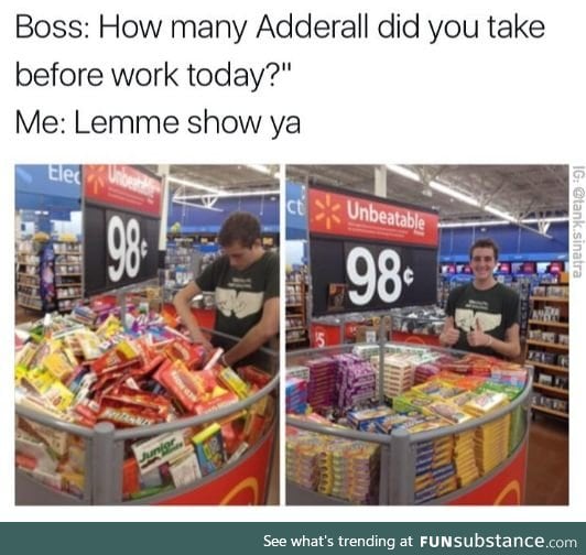 That's a lot of Adderall
