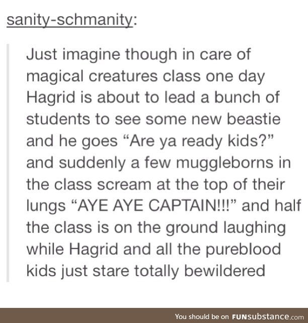 Aye aye Hagrid!