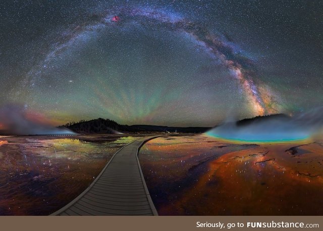 The Milky Way over Yellowstone National Park