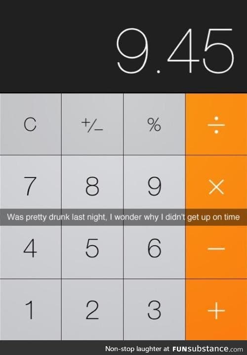 Setting up your alarm when you're drunk