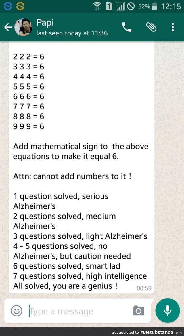 Dad's joke. How many  equations that you can solve?