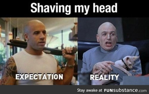 I like to shave my head occasionally and my brother sent me this