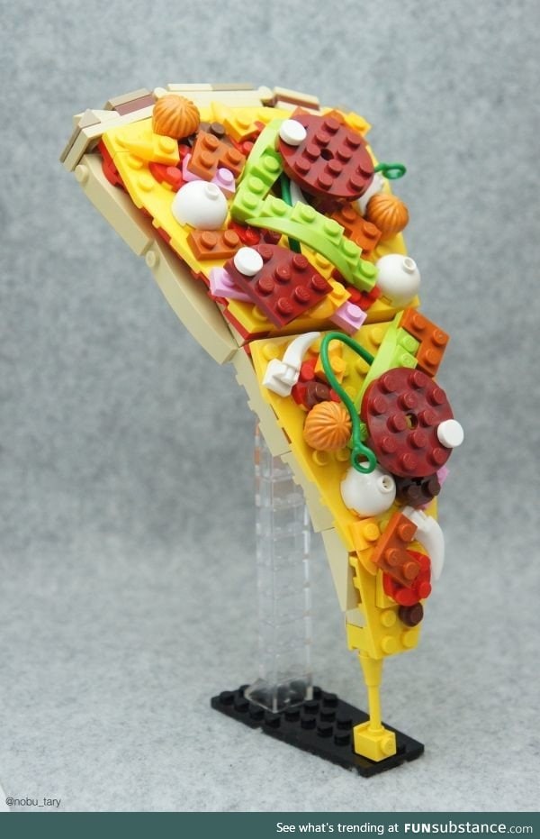 Pizza made of legos