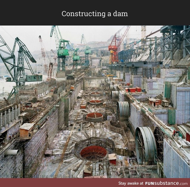 Constructing a dam