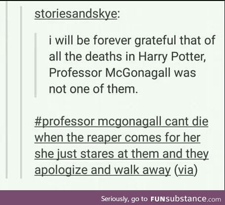 Hands off Professor McGonagall