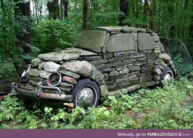 Stone car