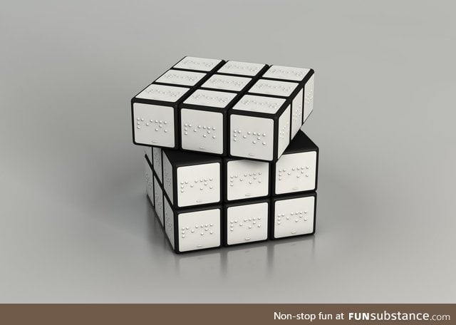 A braille rubik's cube