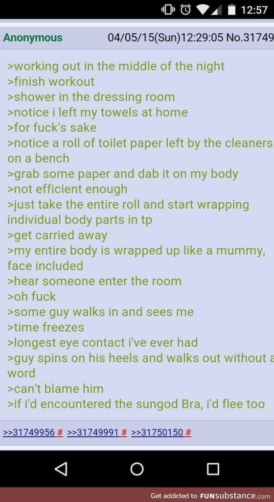 Anon's night work out
