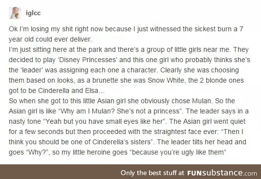 Mulan is better than a princess tho, she's a badass warrior