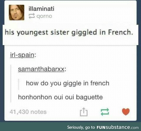 Can a French pls confirm