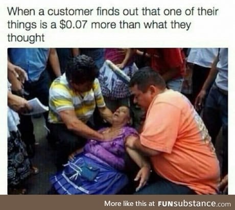 Working in retail be like