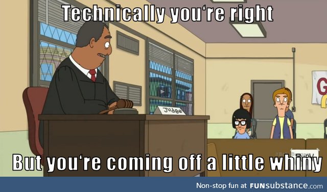 Bob's Burgers had the best judge ever