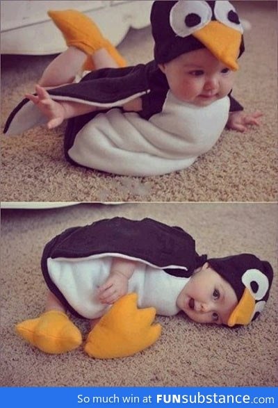 Look mom, I'm a penguin