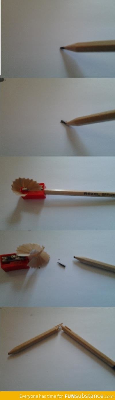 Well, f*ck you too, pencil