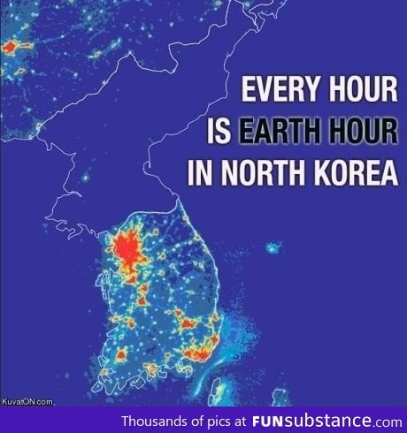 At least North Korea is green