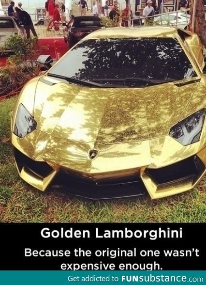Golden Lamborghini