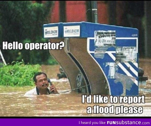 Reporting a flood