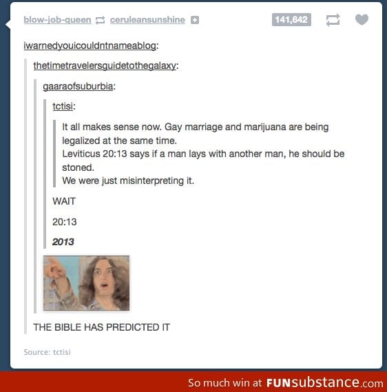 Legalized gay marriage makes sense now!