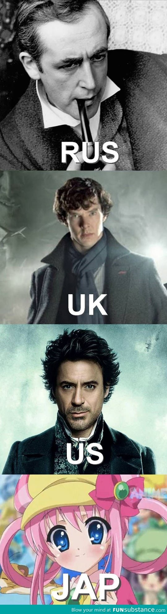 Sherlock in different countries