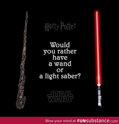 Wand or light saber?
