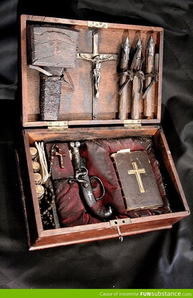 An early 19th century vampire hunting kit