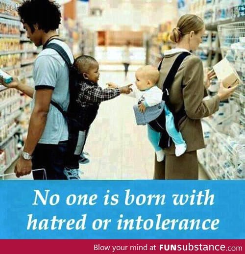 Intolerance isn't hereditary