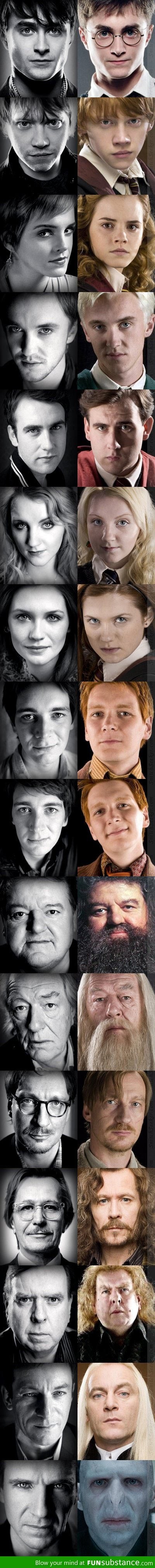 The real faces behind Harry Potter characters