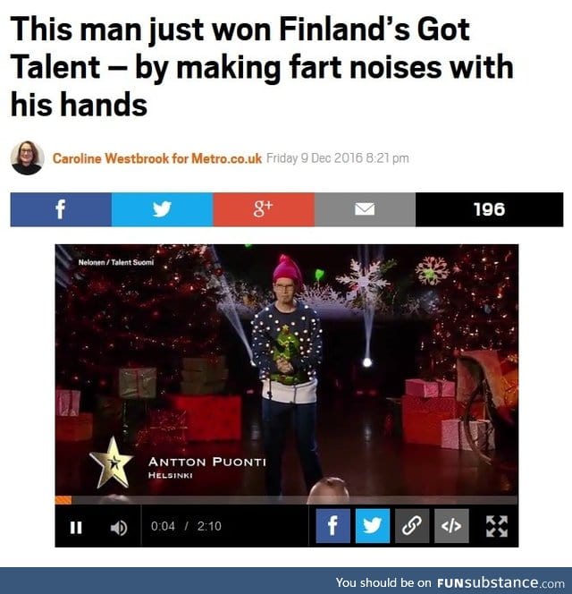 I'm so proud to be Finnish right now