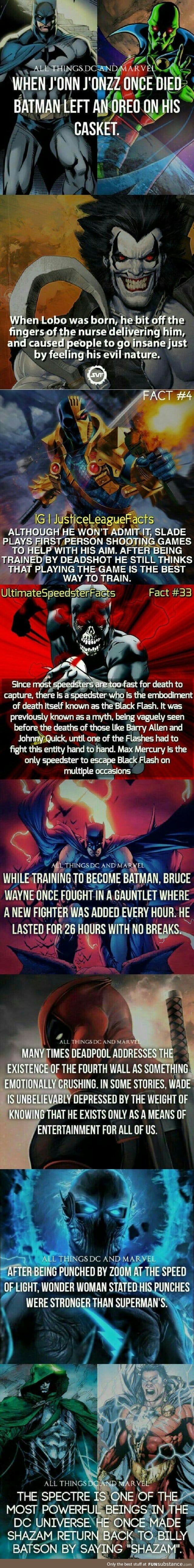 Marvel & DC facts comp