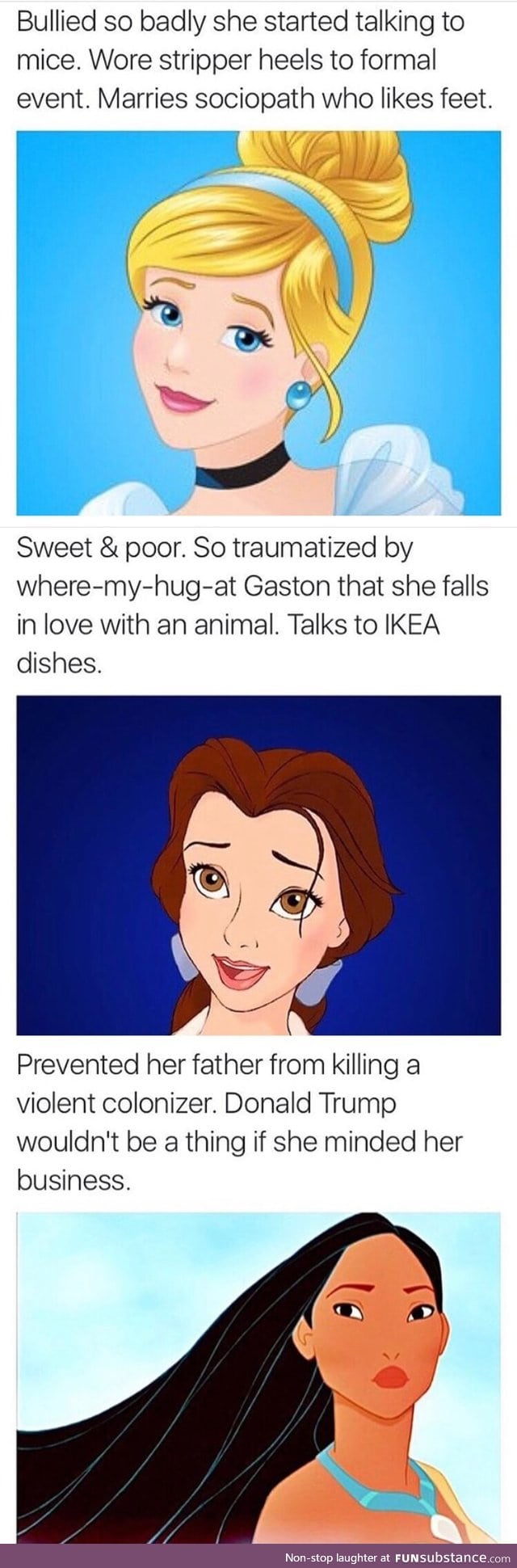 Disney princess with problems