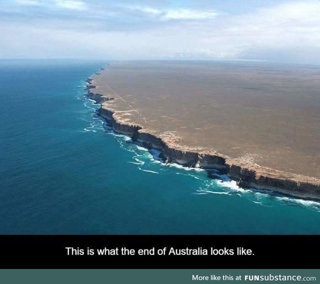Ever wonder how the end of Australia looks like?