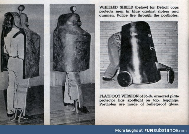 What the first riot shields looked like
