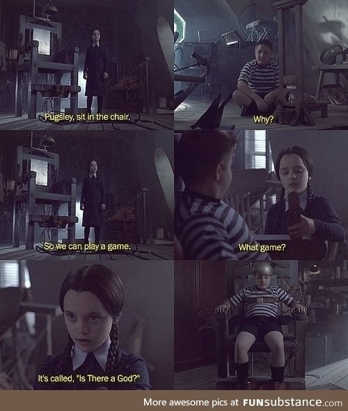 Fun and games with Wednesday Addams
