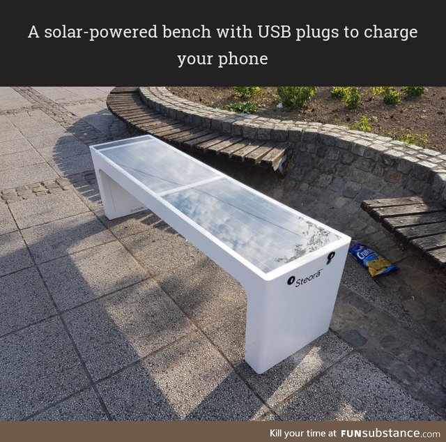 Charge your phone with a bench