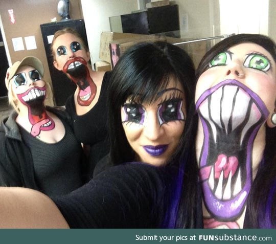 Quite possibly the freakiest makeup ever