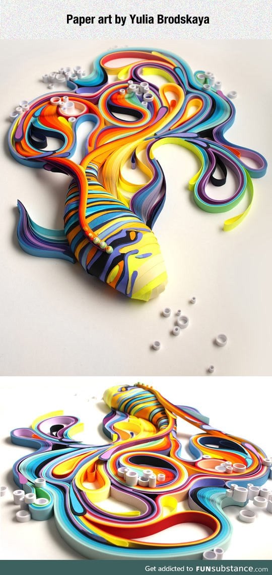 Quilled paper art