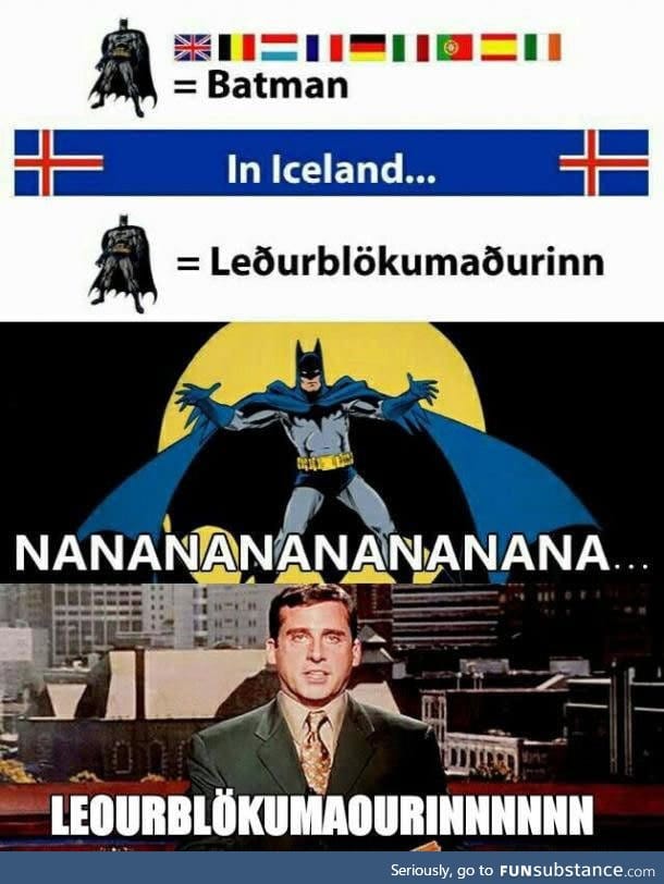 Batman in Iceland