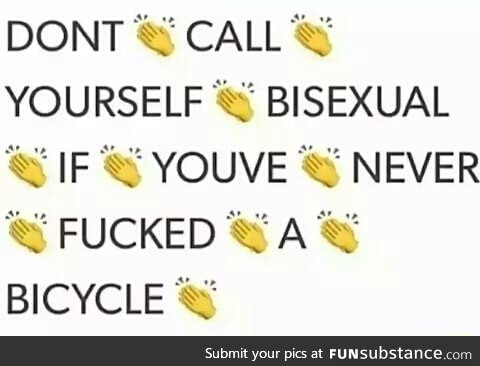 You're not a real bisexual