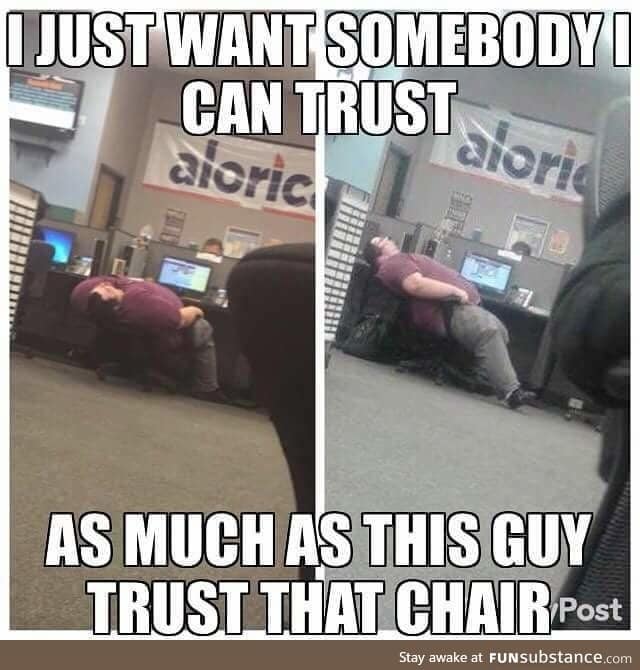 What I wanna know is what the hell is that chair made of!?!?