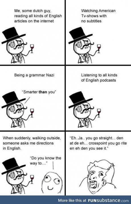 English sucks when speaking