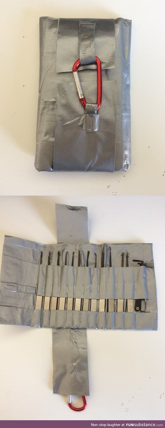 Duct tape lockpick bag