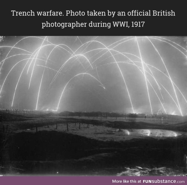 Trench warfare during WWI, 1917