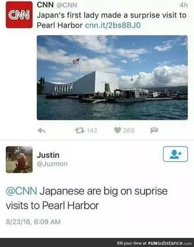 Japan's surprise visit