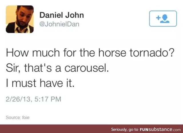 I want a horse carousel