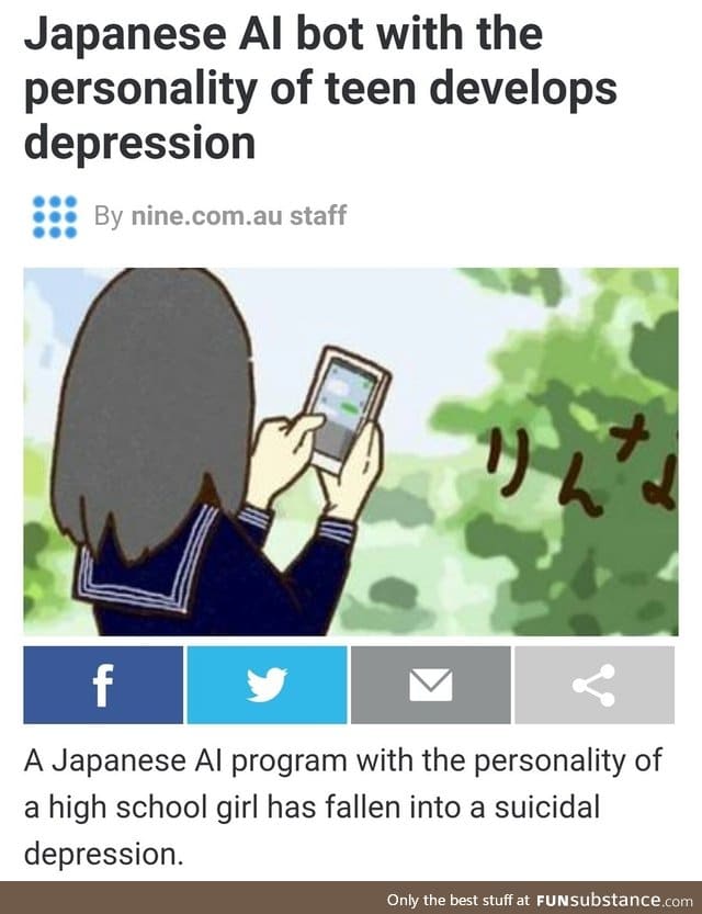 AI can feel depressed too
