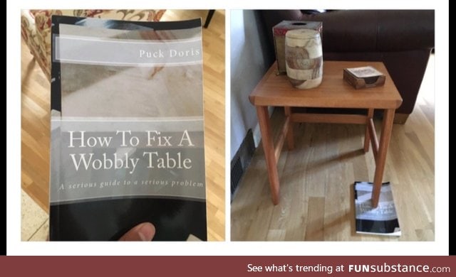 How to fix a wobbly table